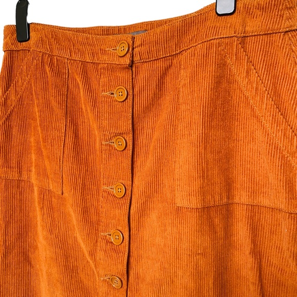 Primark corduroy button front skirt size 18 - Picture 2 of 5